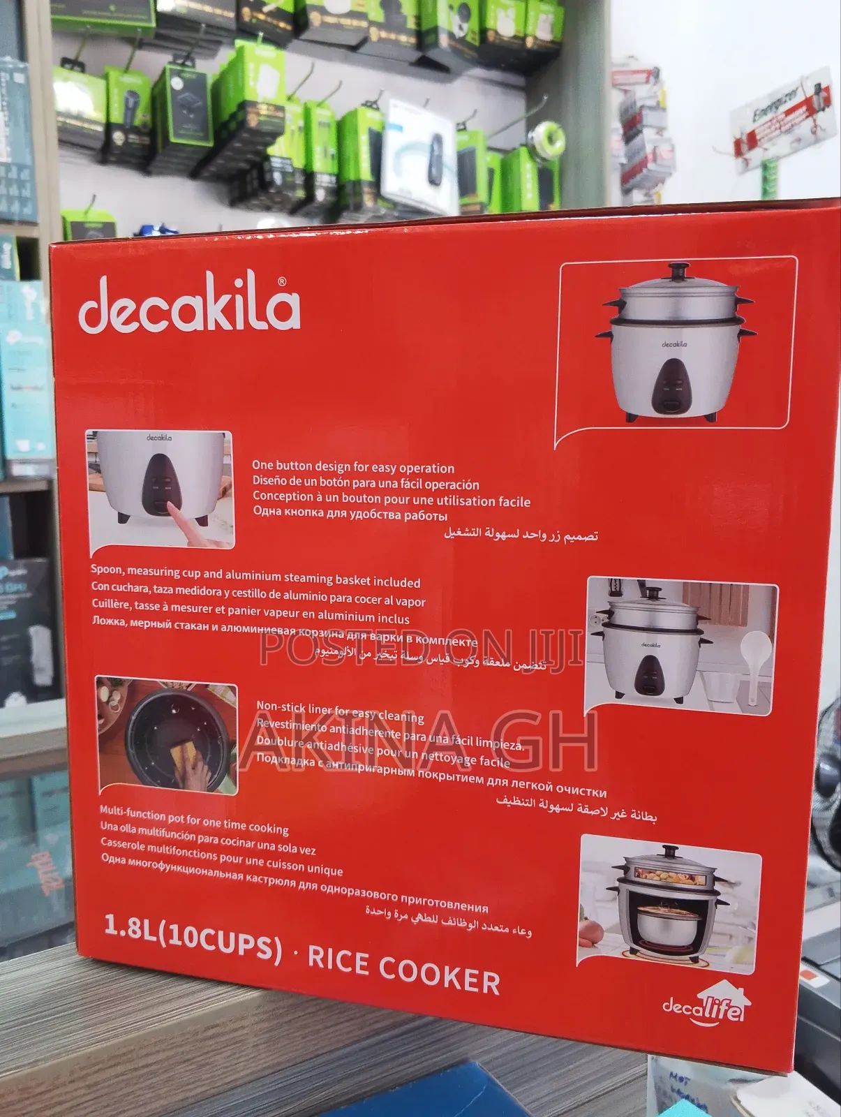 Decakila Rice Cooker 1.8l(10cups) Keerp24w