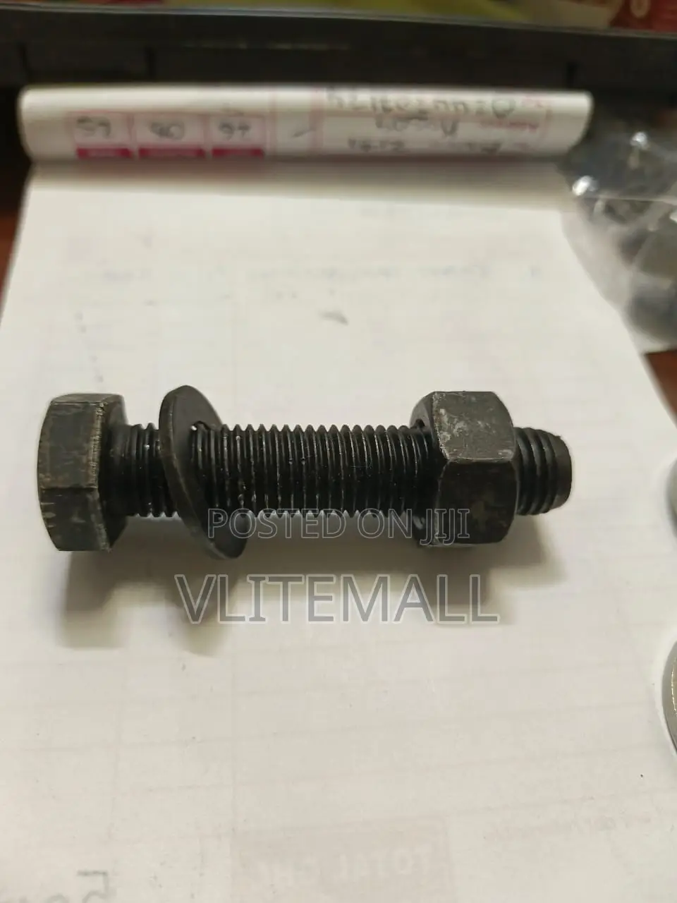 Carbon Steel Grade 8.8 M16 Bolts/Nuts/Spring Washer Full Tread, 80mm
