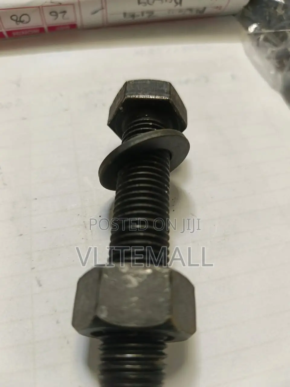 Carbon Steel Grade 8.8 M16 Bolts/Nuts/Spring Washer Full Tread, 80mm