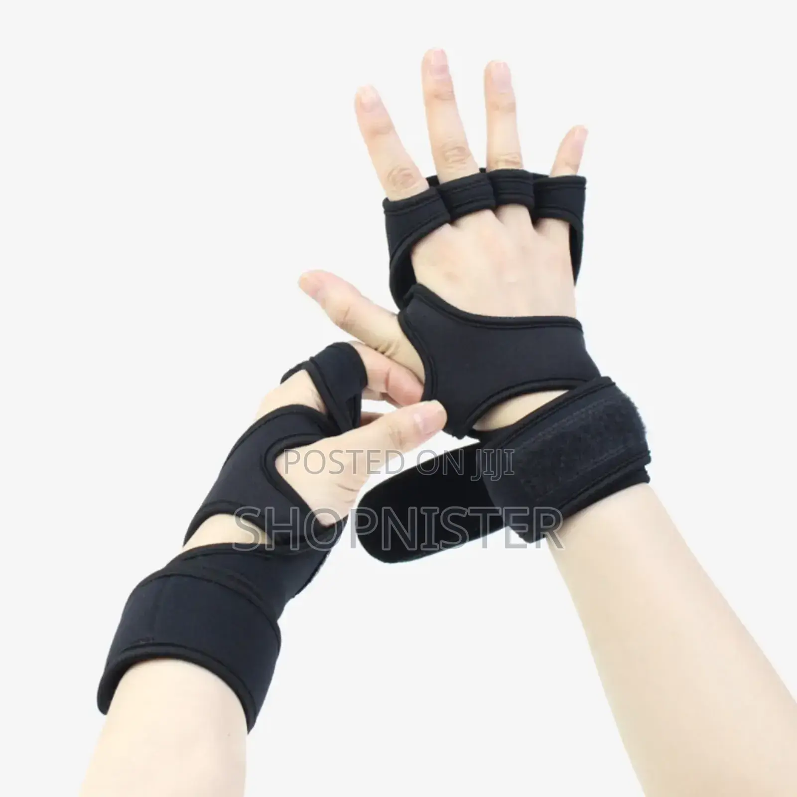 1 Pair Weight Lifting Gloves Cross Training Non-Slip Silicone Padding