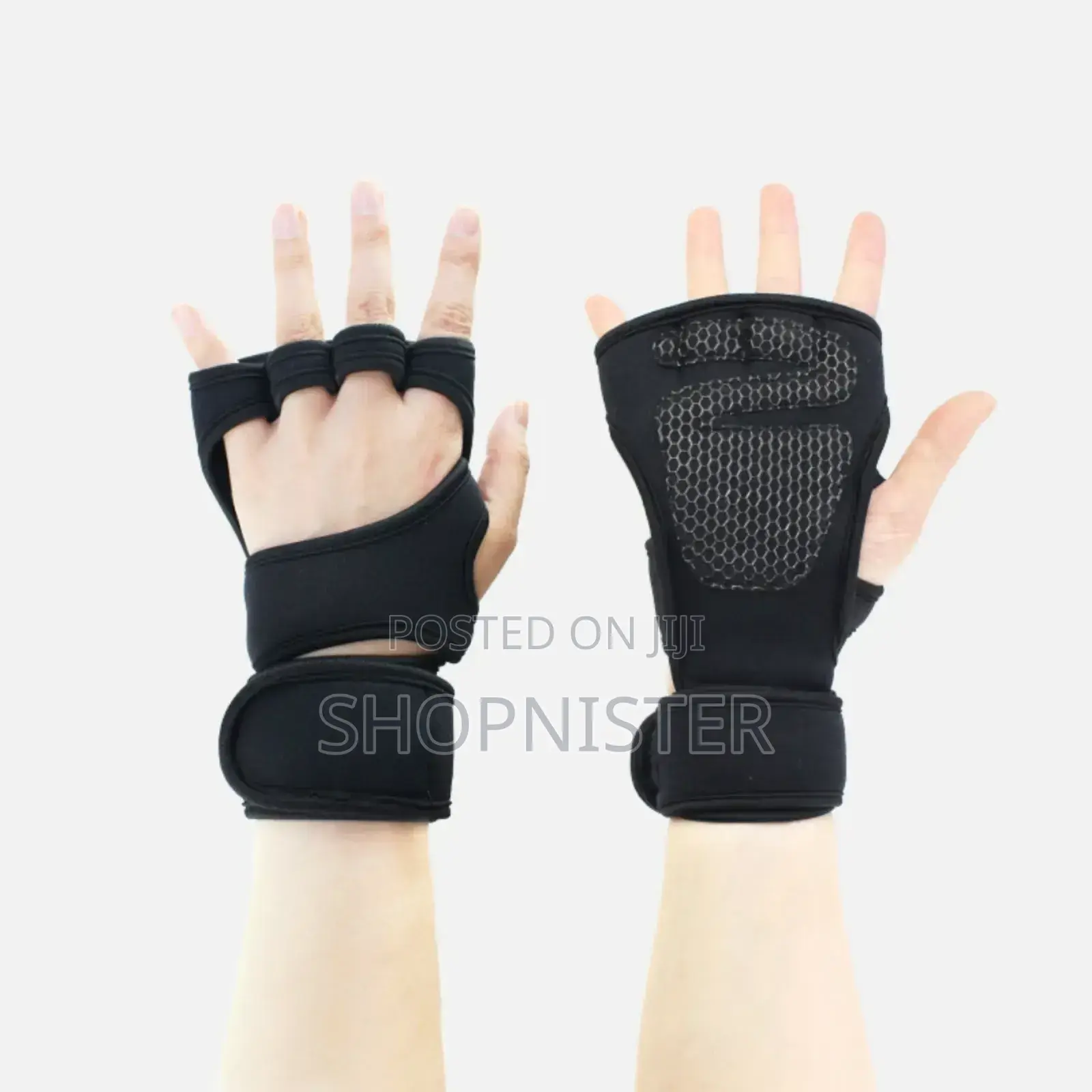 1 Pair Weight Lifting Gloves Cross Training Non-Slip Silicone Padding
