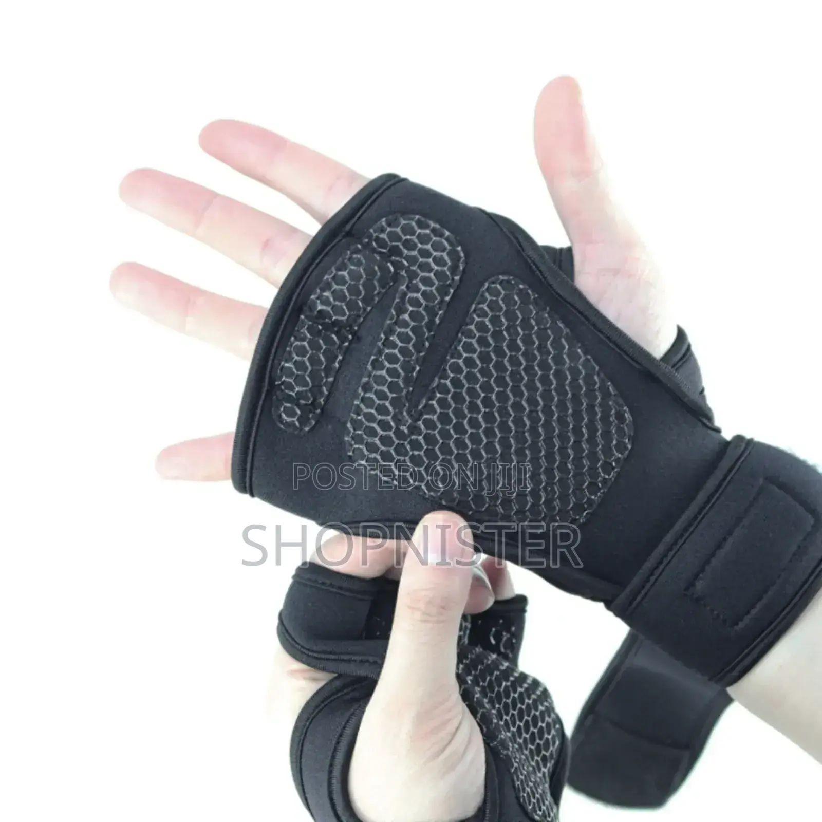 1 Pair Weight Lifting Gloves Cross Training Non-Slip Silicone Padding