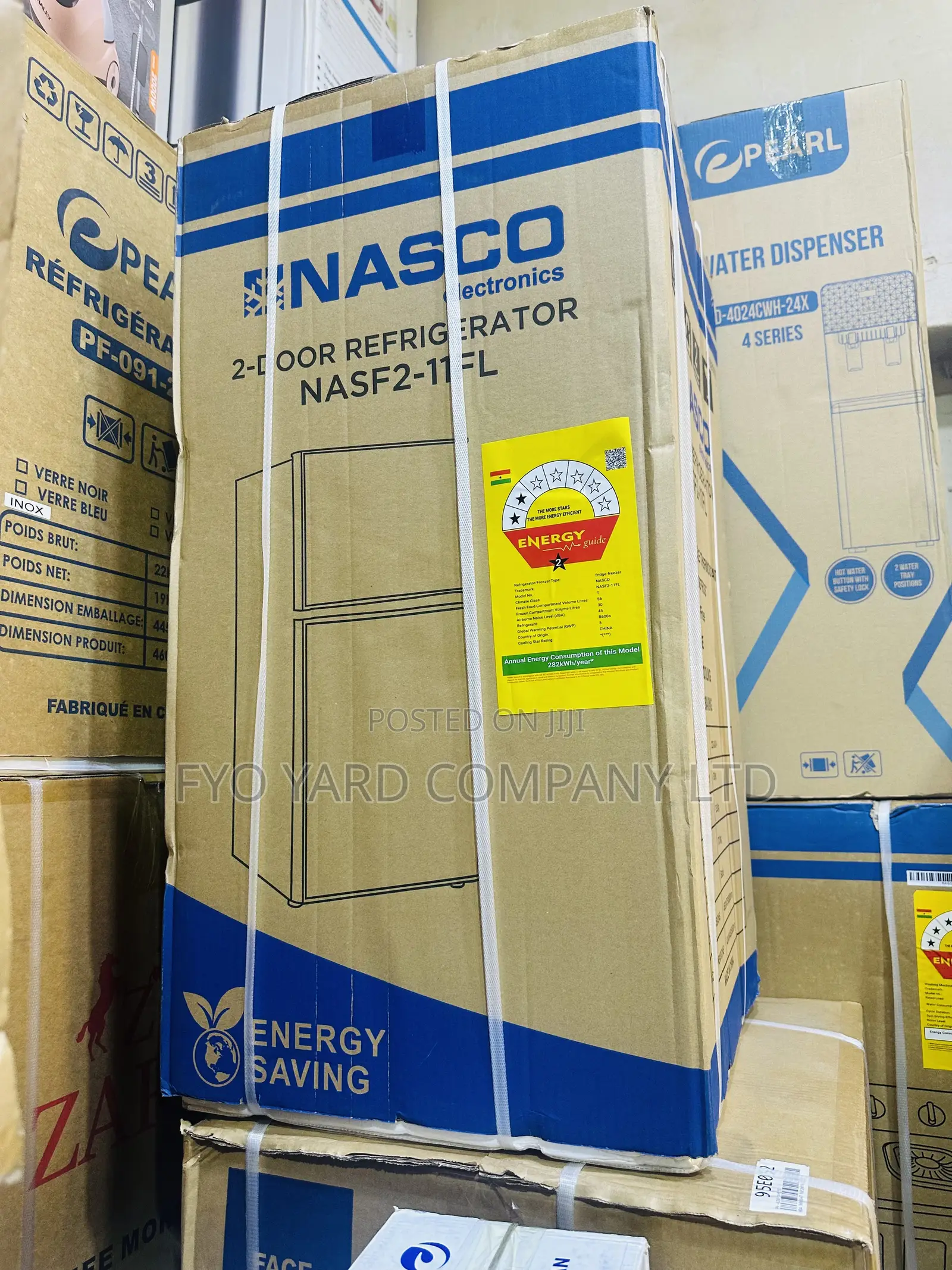 100% CFC Free Nasco 86 Liters Table Top Double Fridge