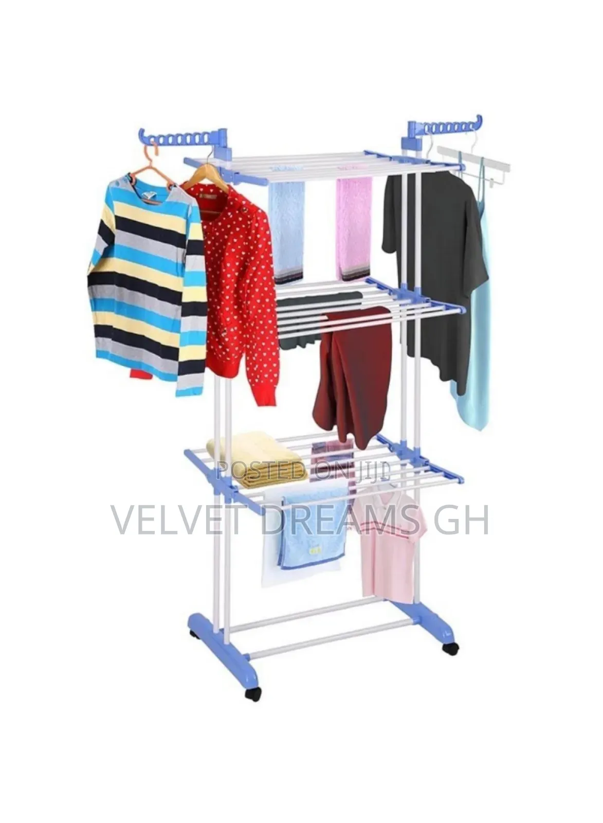 3-Layer Foldable Portable Practical Clothes Drying Rack