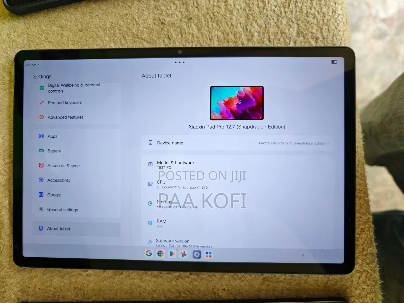 New Lenovo Pad Pro 256 GB Gray
