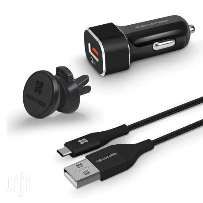Autogear-3.0 Car Charger With Heavy Duty Mesh Armored USB-C Cable