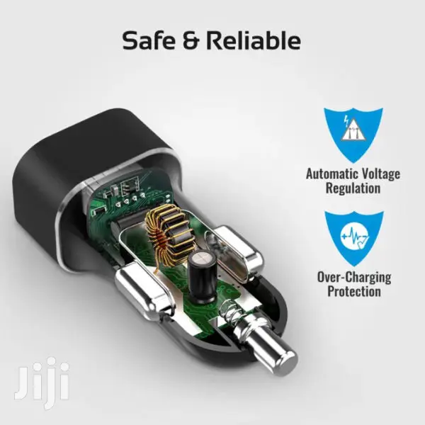 Autogear-3.0 Car Charger With Heavy Duty Mesh Armored USB-C Cable