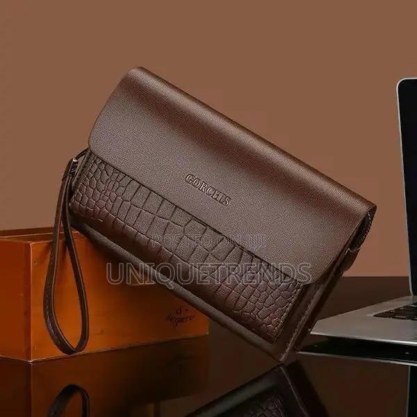 Gorchis Men’S Leather Clutch Bag