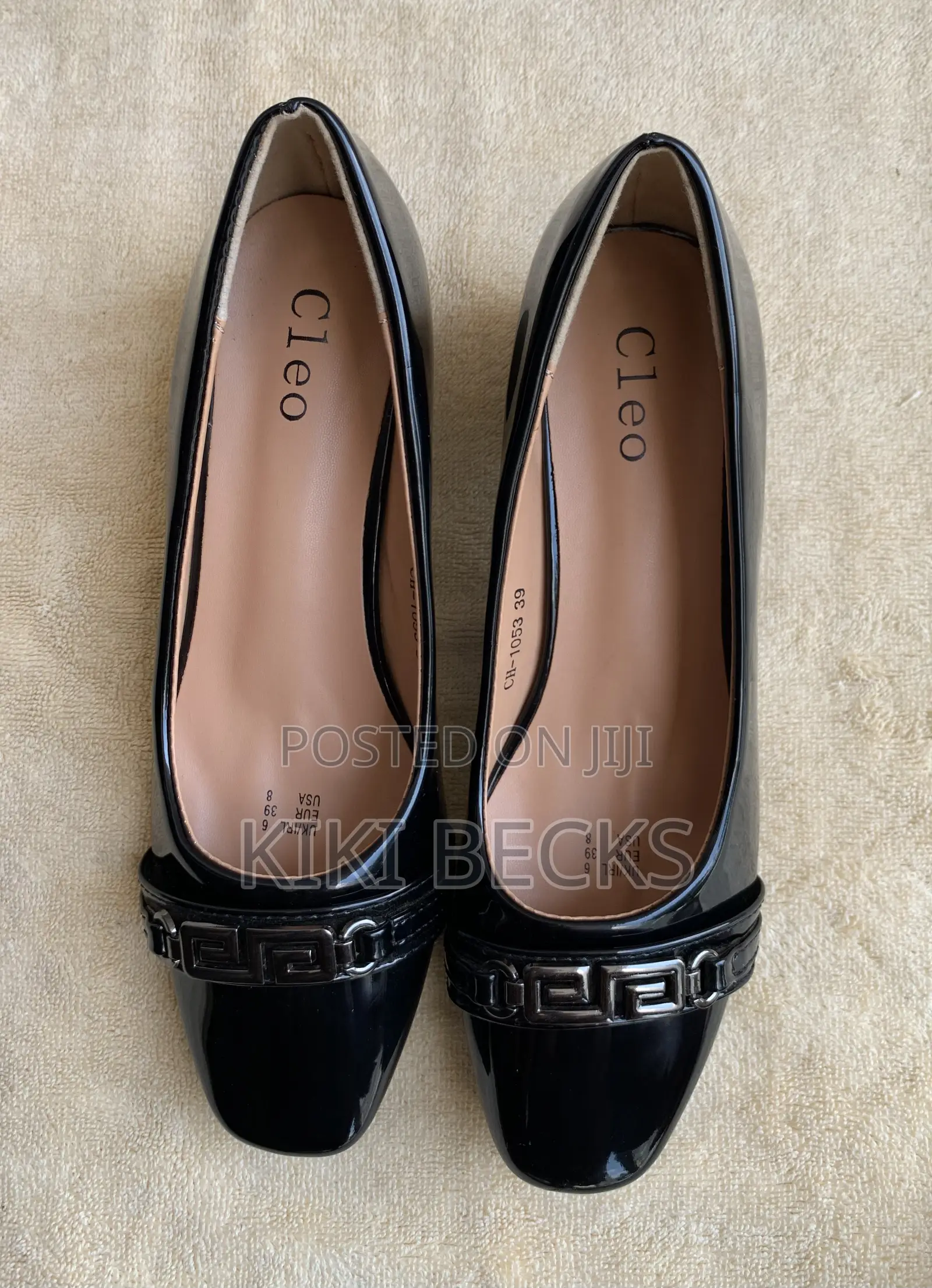 Cloe Black Leather Shoe