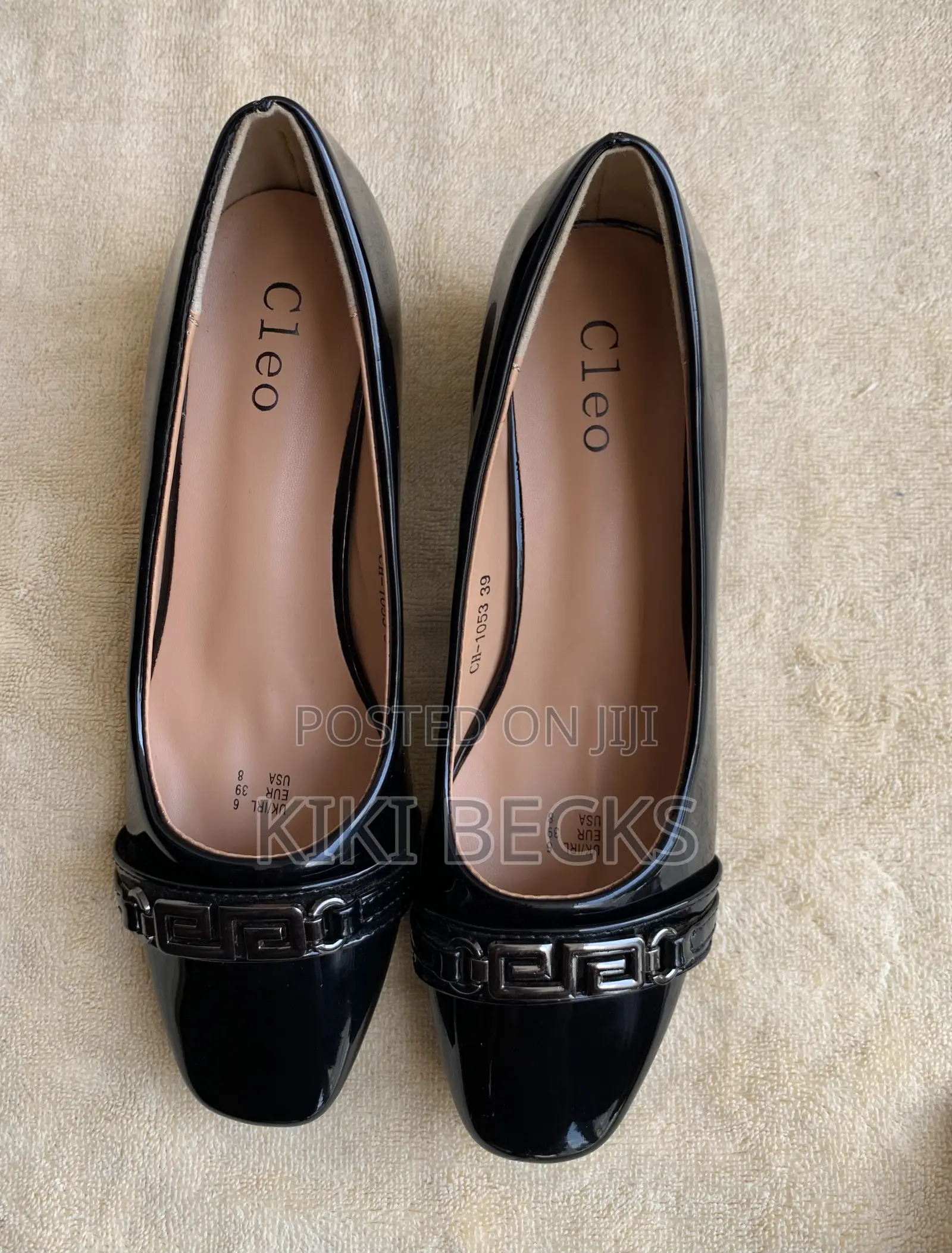 Cloe Black Leather Shoe