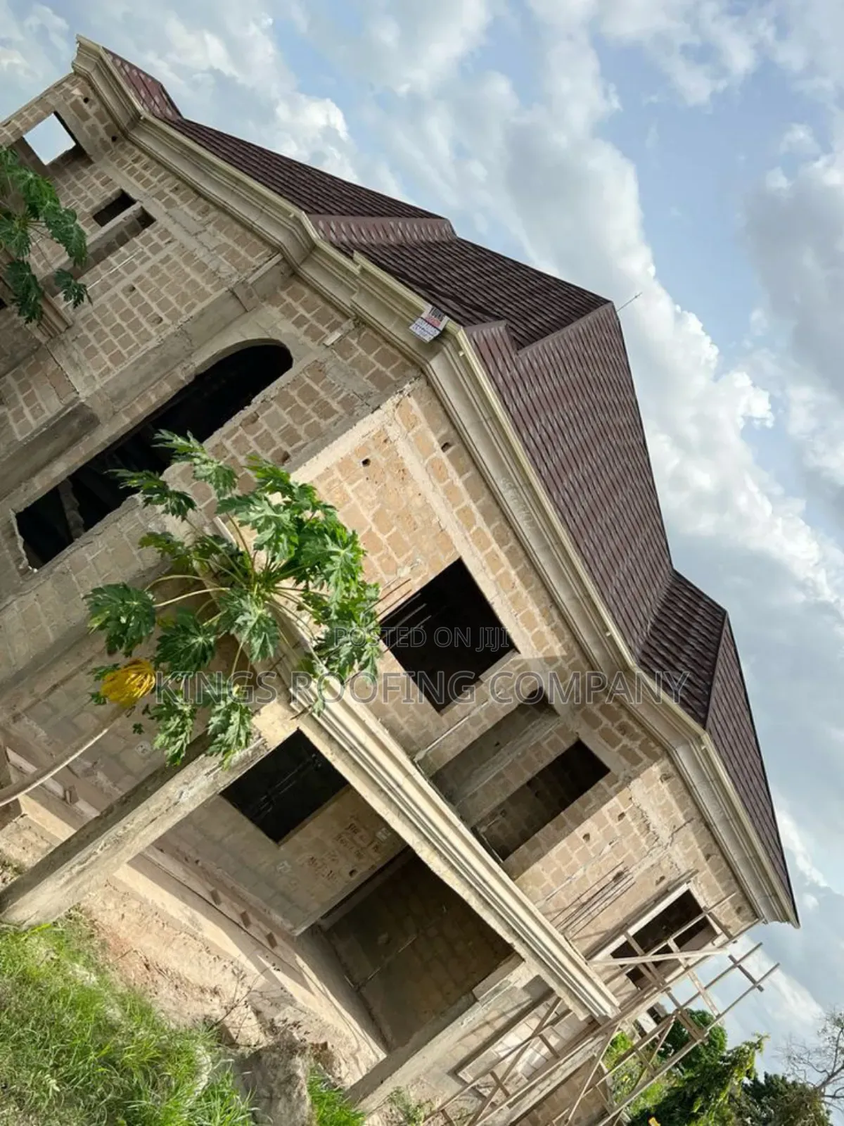 Fully Roofed House With Shingle Euro Roofing Tiles