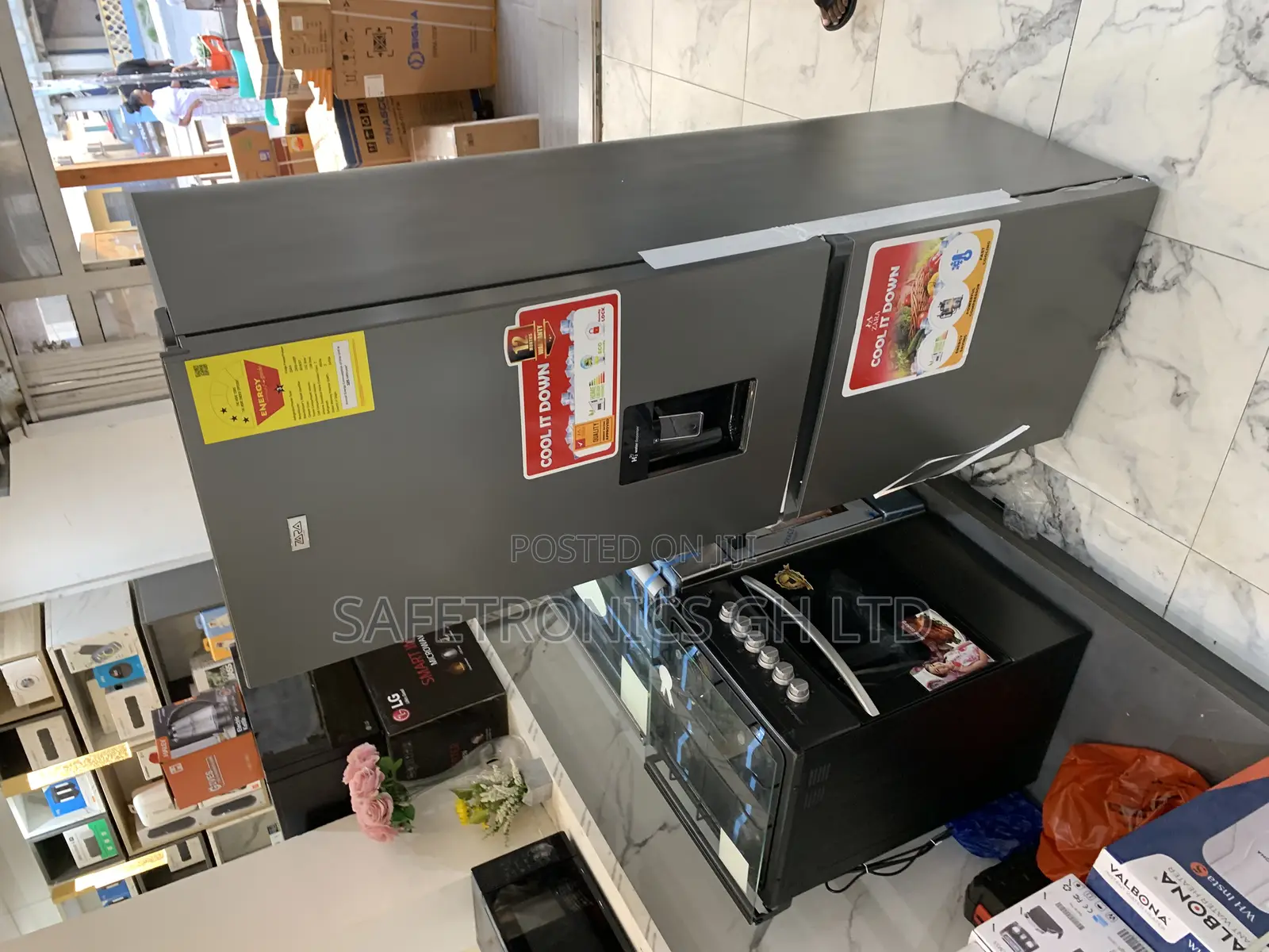 Top Notch New Electric 2 Doors Water Dispenser Zara-40bwd 300l Fridge