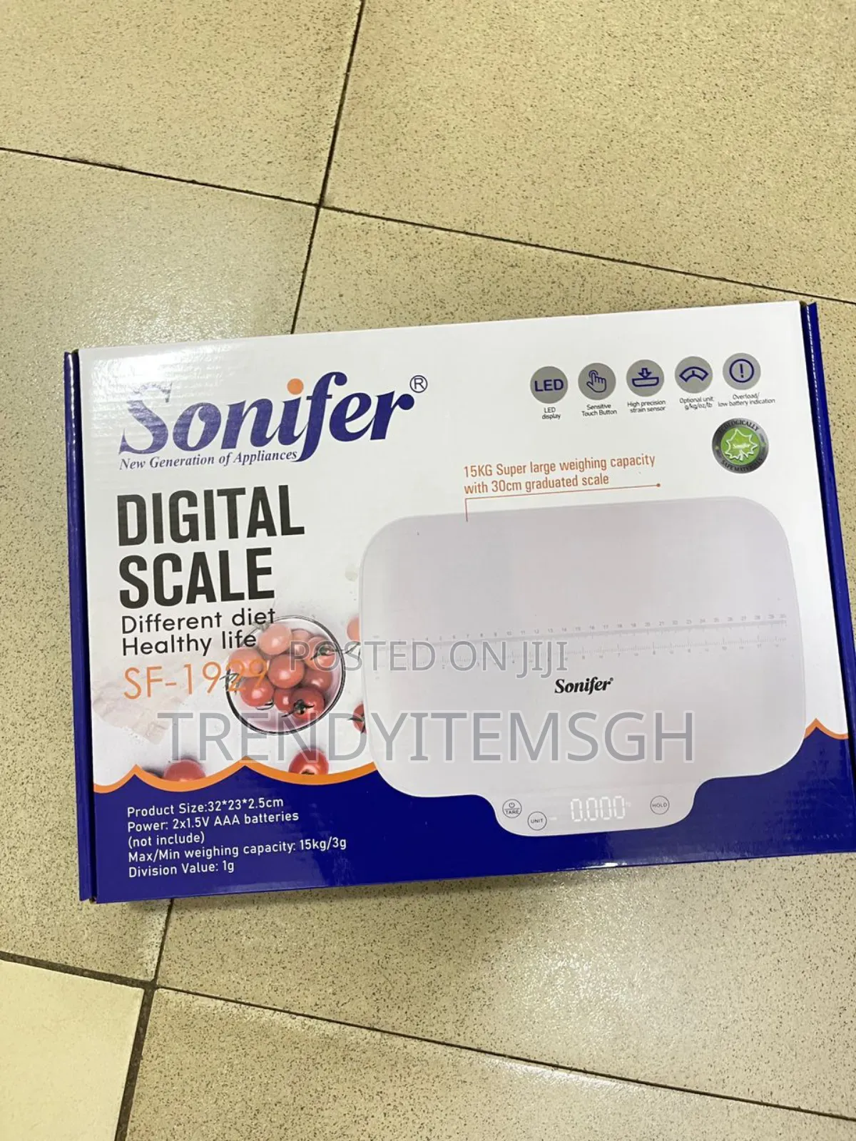 15kg LCD Digital Touch Control Weighing Scale
