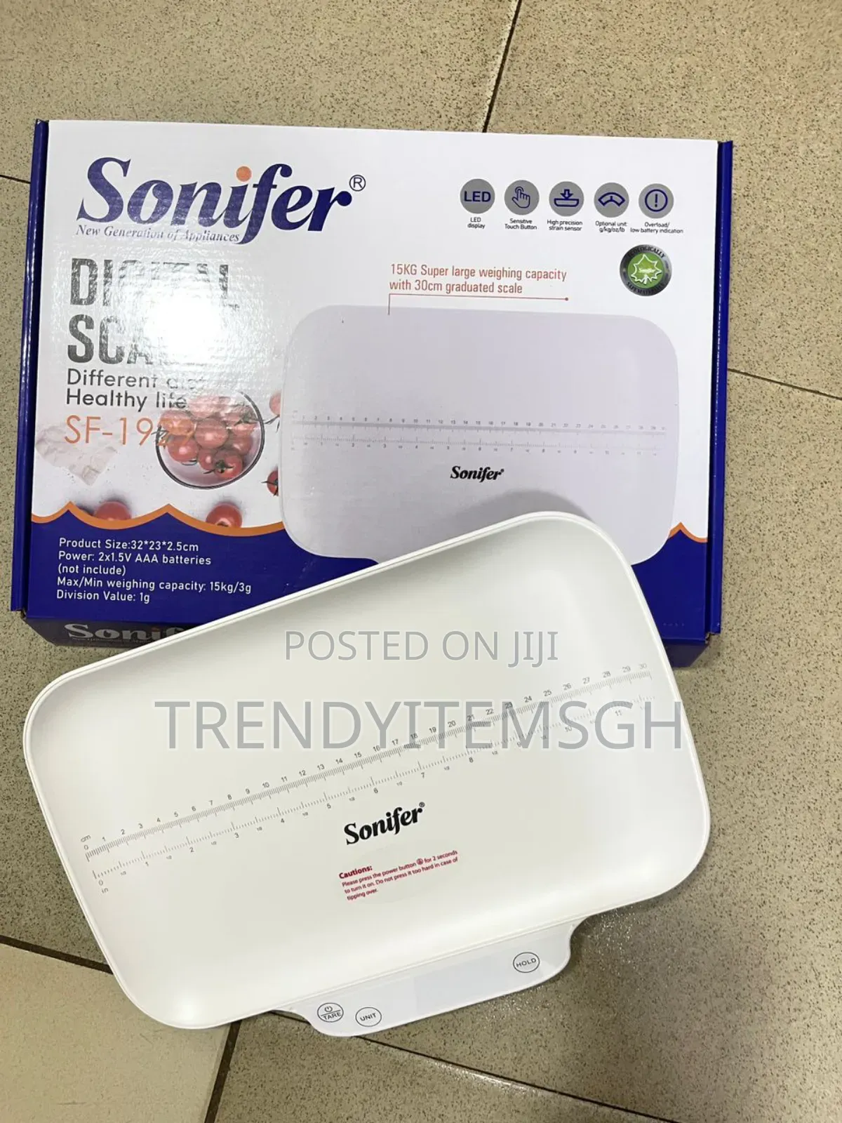 15kg LCD Digital Touch Control Weighing Scale