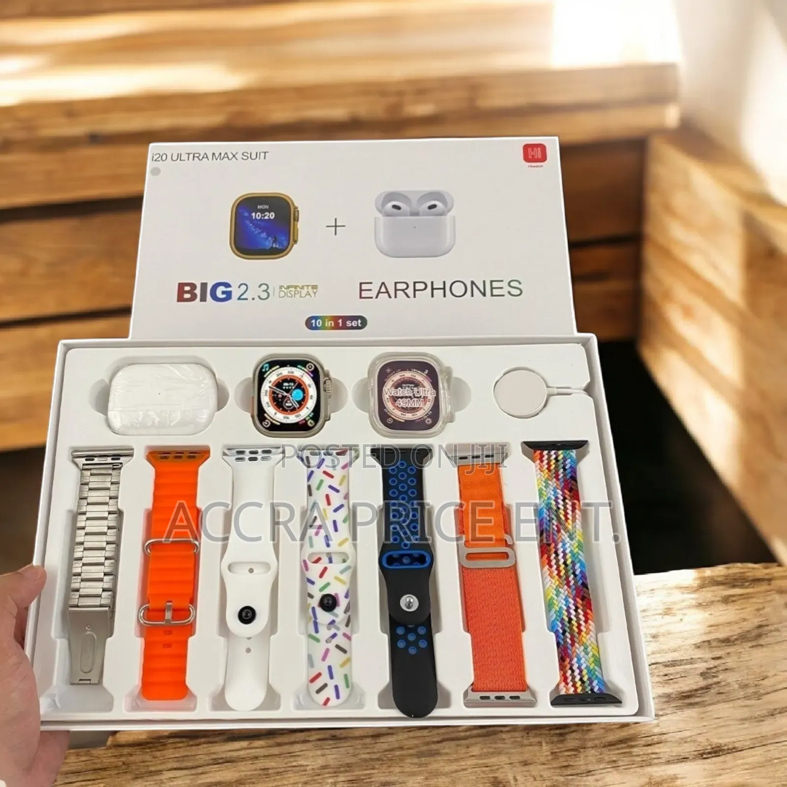 Hi Watch Ultra Max Suit Smartwatch 10 in 1 Set+ Earbuds (878877)