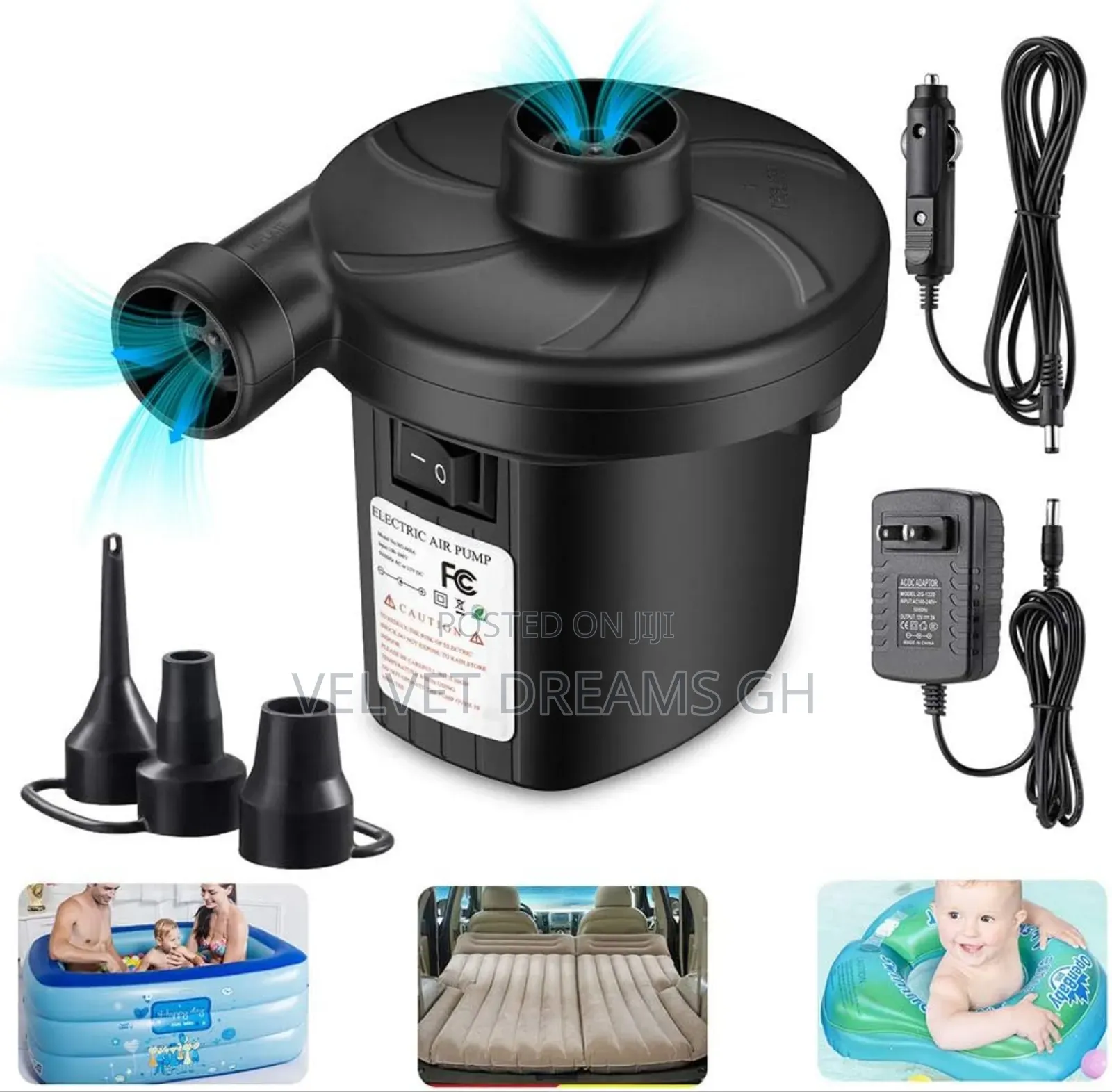 Air Pump for Inflatable Mattress Pool