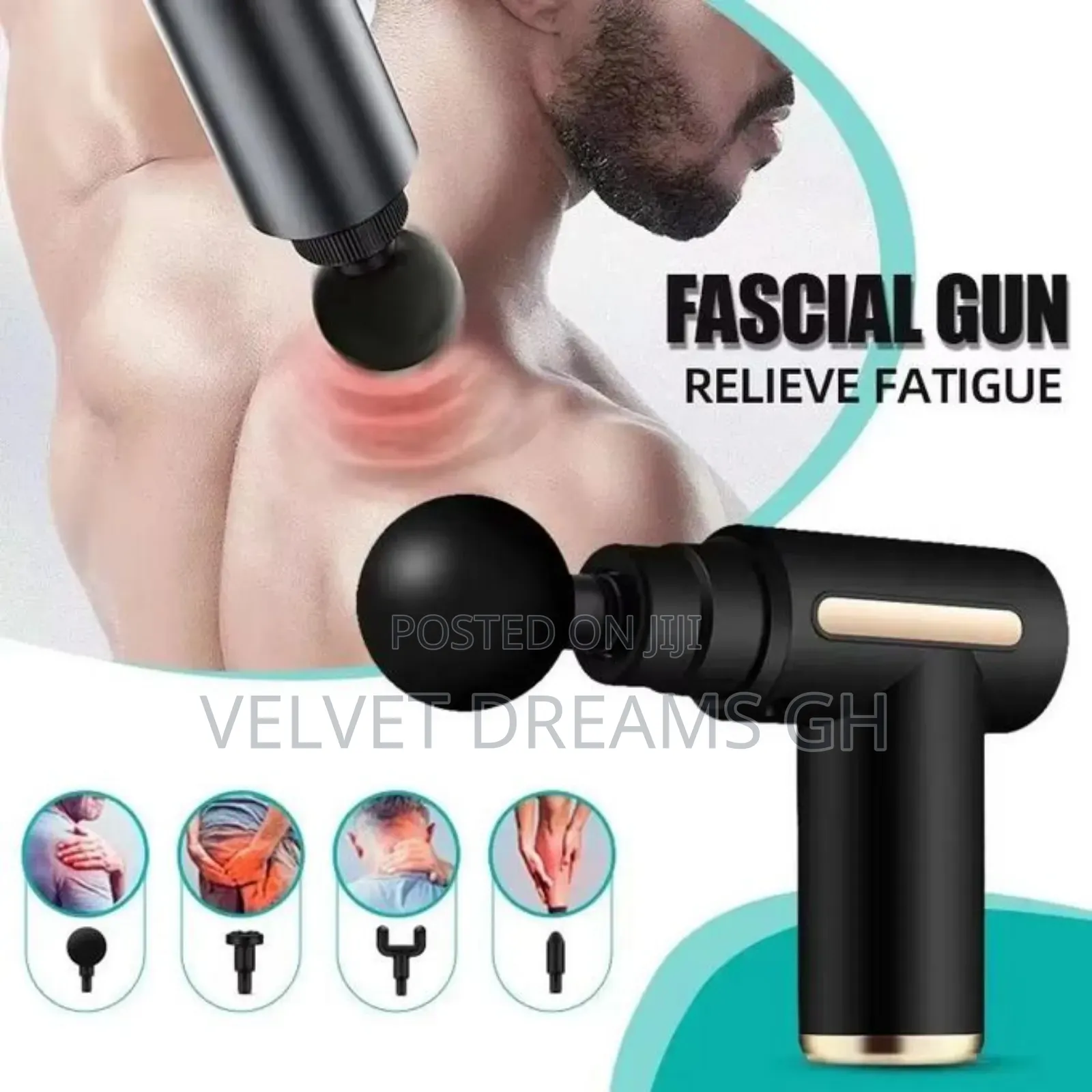 Powerful Handheld Massager for Full-Body Relief