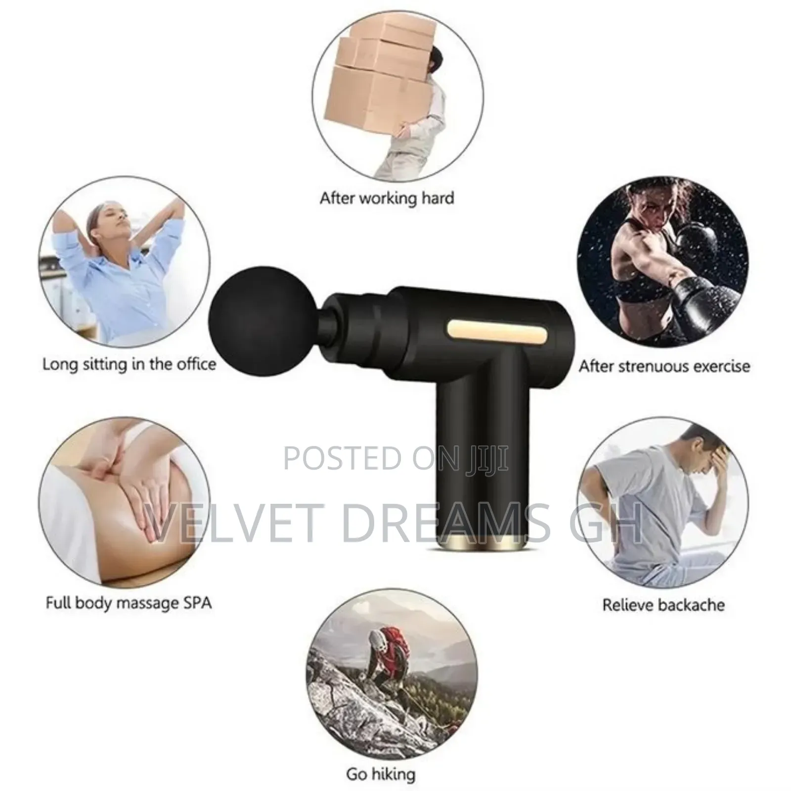 Powerful Handheld Massager for Full-Body Relief