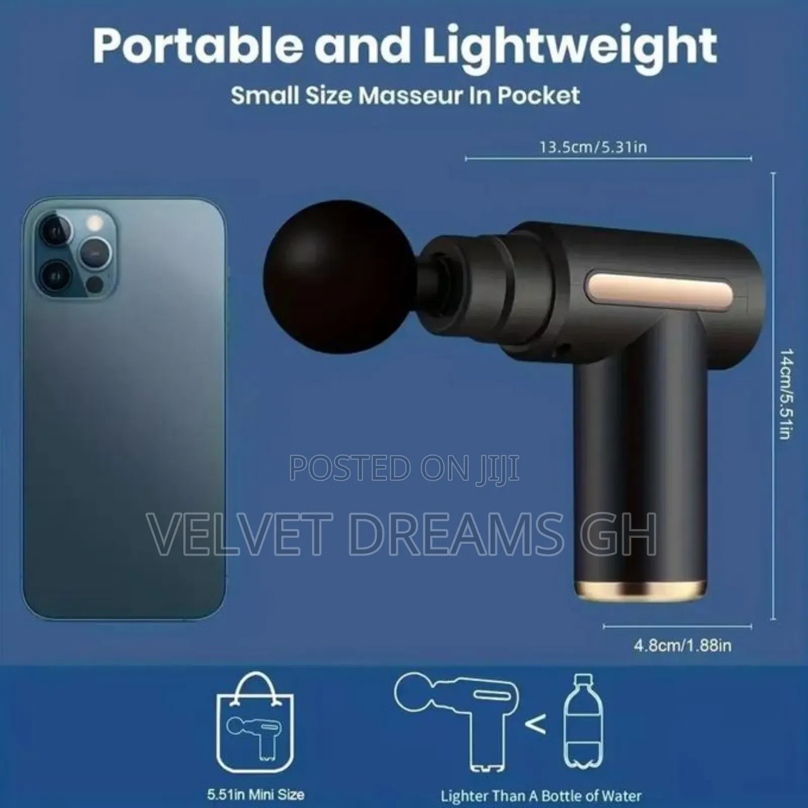 Powerful Handheld Massager for Full-Body Relief
