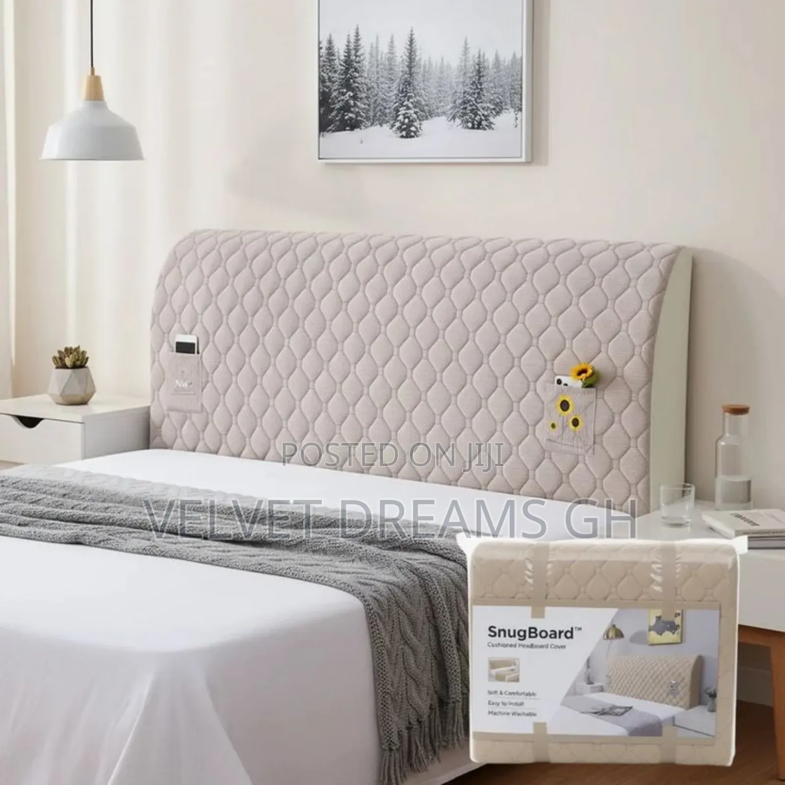 Dustproof Bed Headboard Cover Protect Keep Clean