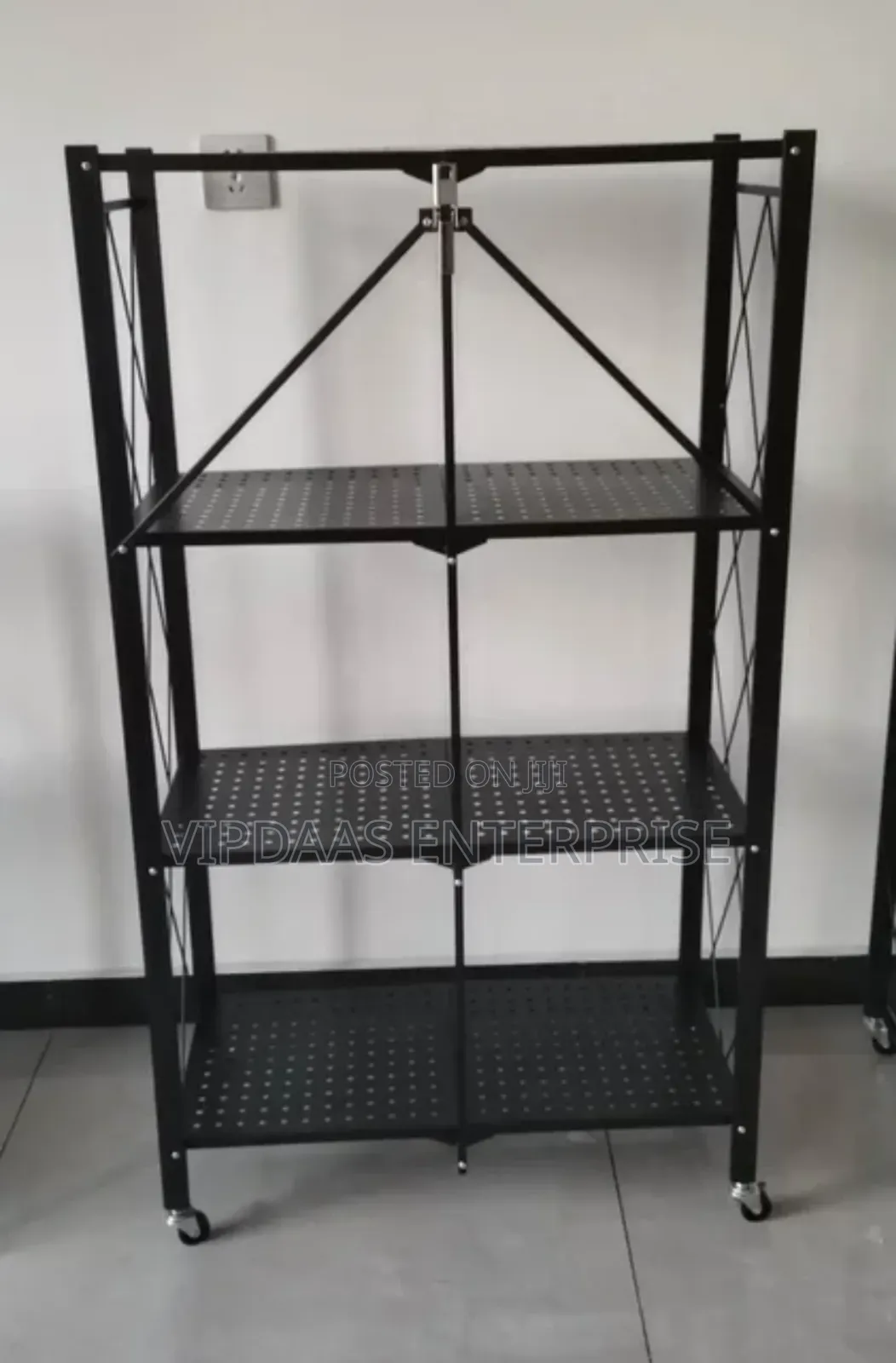 4 Tiers Metal Folding Shelves