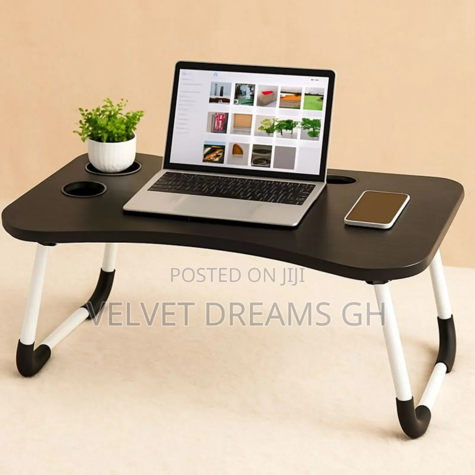 Multifunctional Foldable Laptop/Cofe Stand Breakfast Tray Standing Des