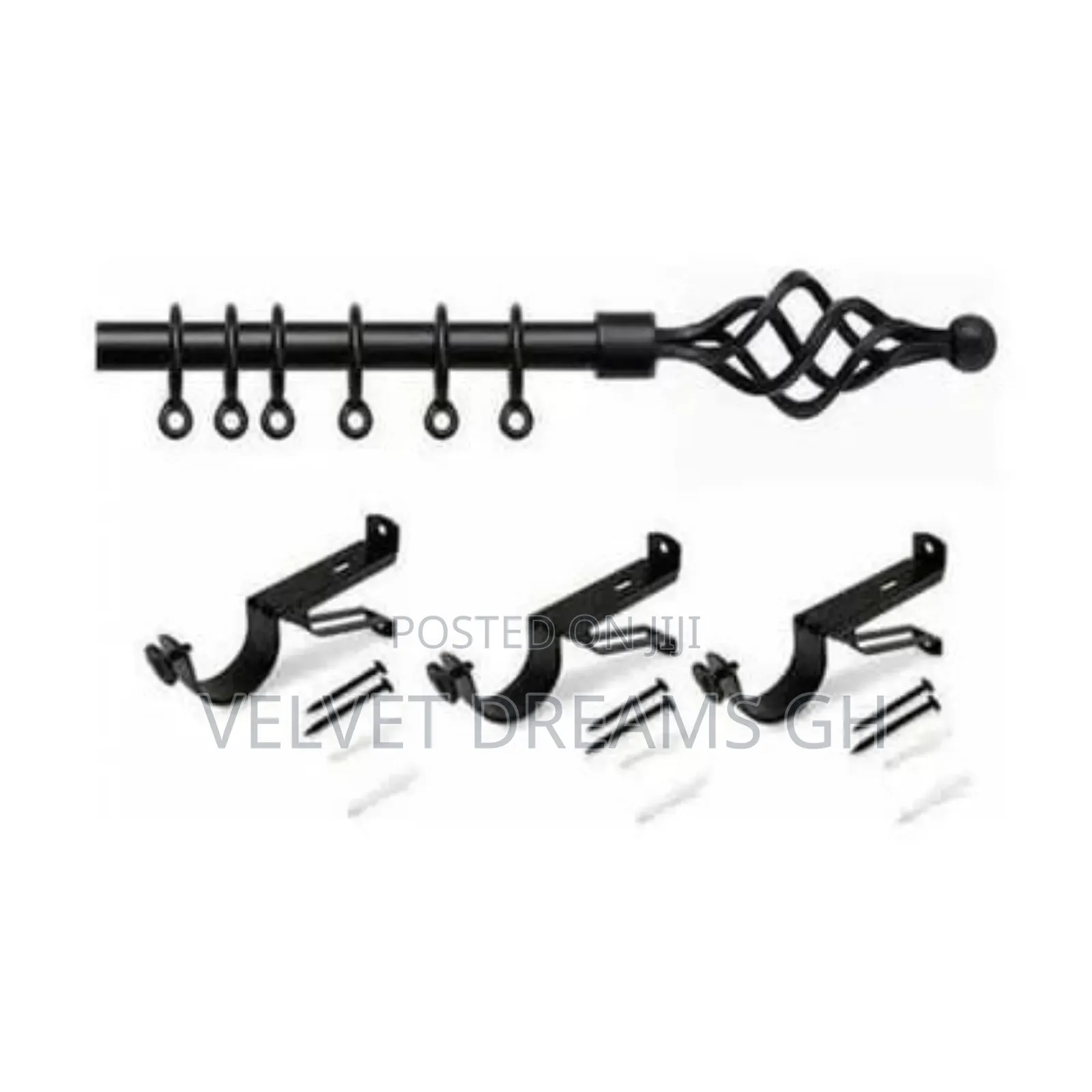 Curtain Rod Strong, Adjustable Stylish