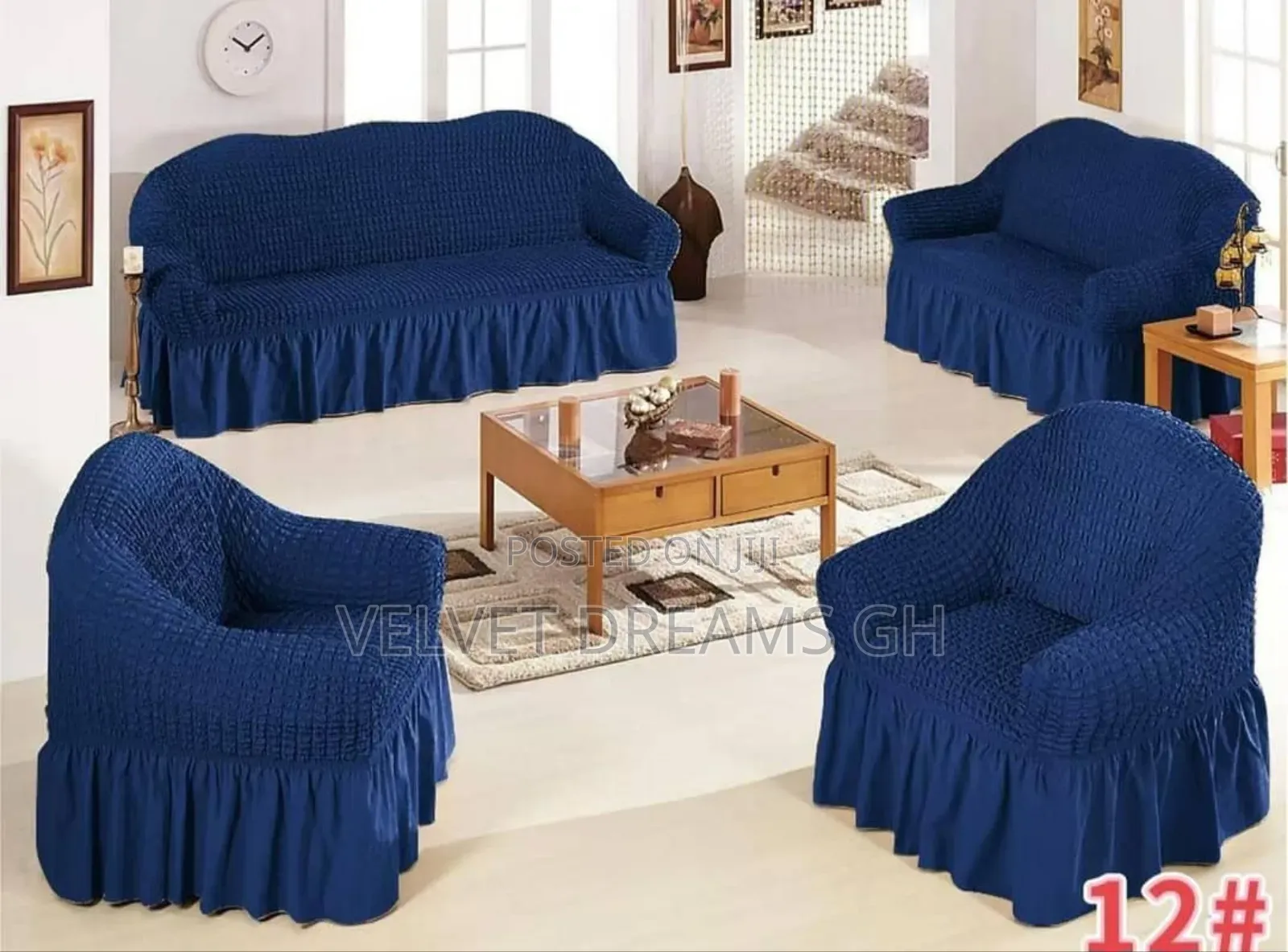 Home Stretch Sofa Cover, Skirt-Style Sofa Protector,