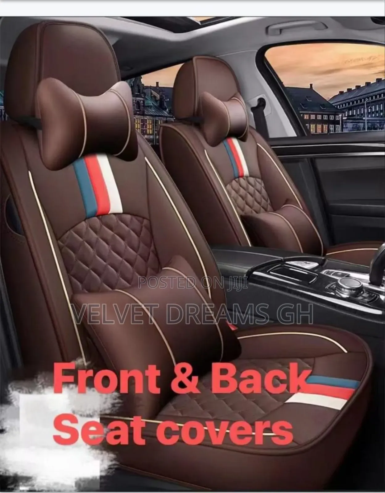 Car Seat Covers Leather Luxury (Full Set)