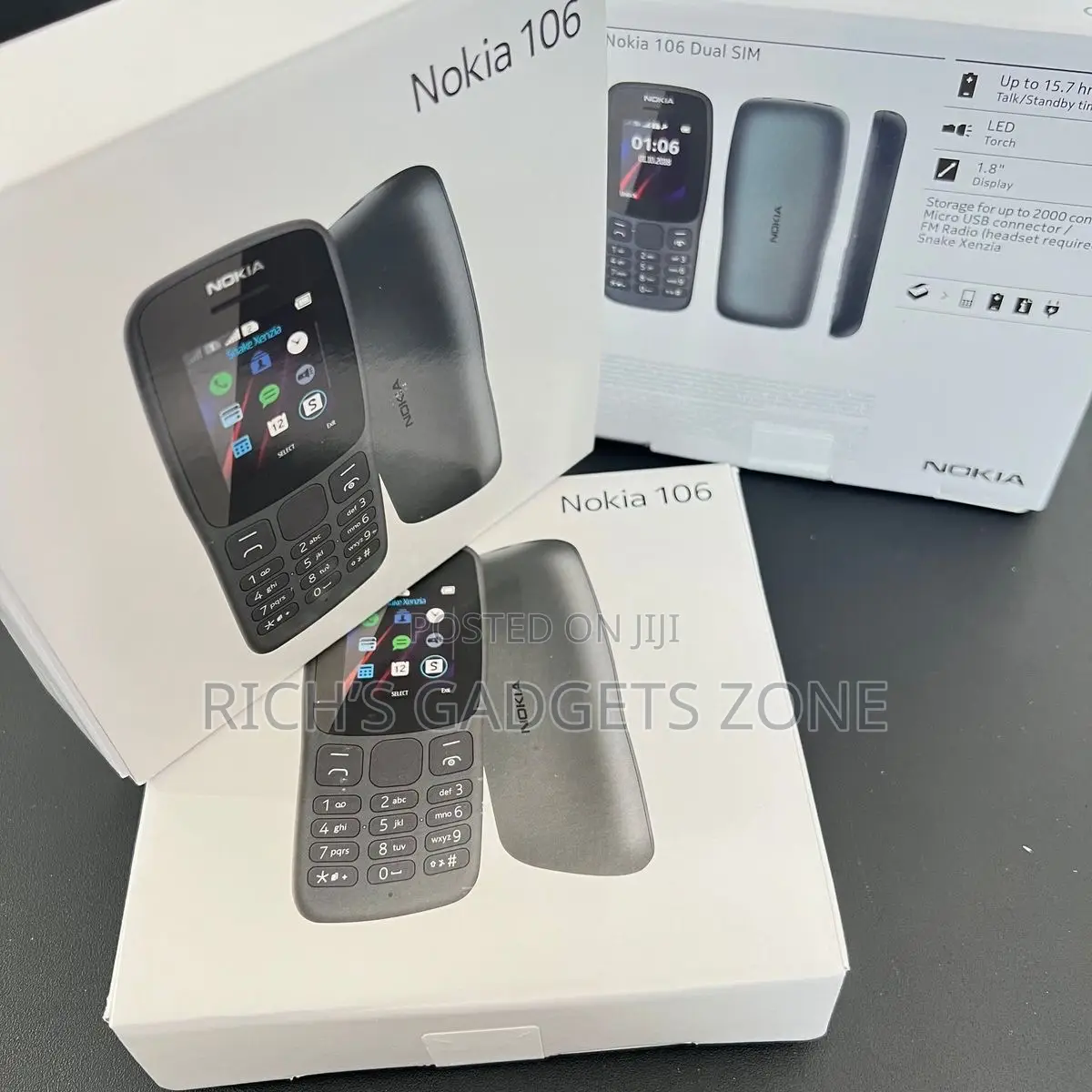 New Nokia 106 Black