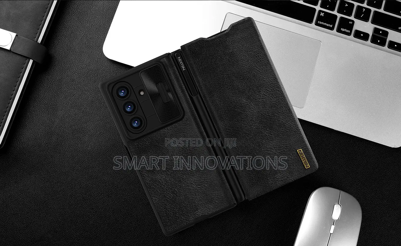 Galaxy Z Fold 7 Qin Pro Leather Cover With Stylus