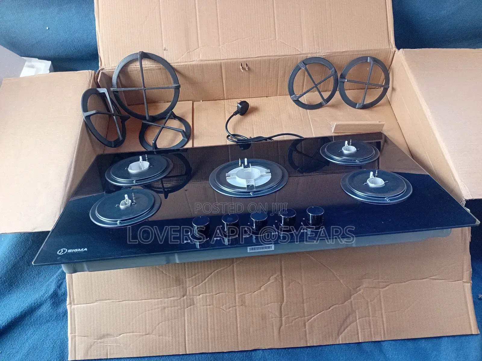Sigma Durable Built-in Gas Hob With Cast Iron Pan Supporters