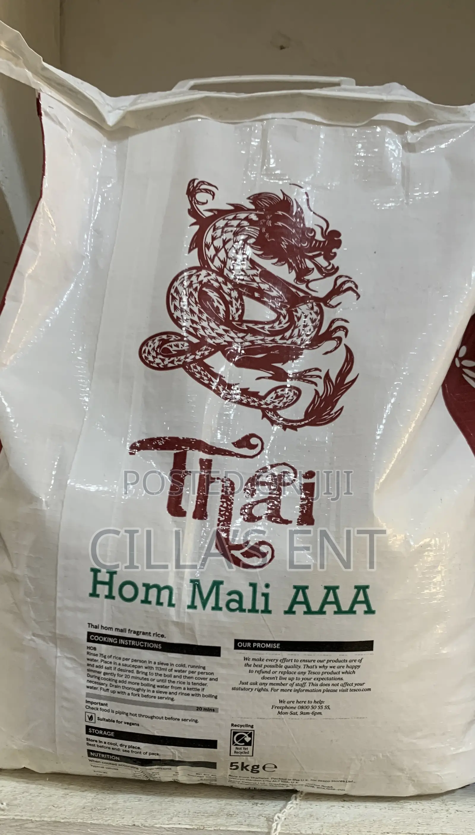Tesco Thai Hom Mali Aaa Rice