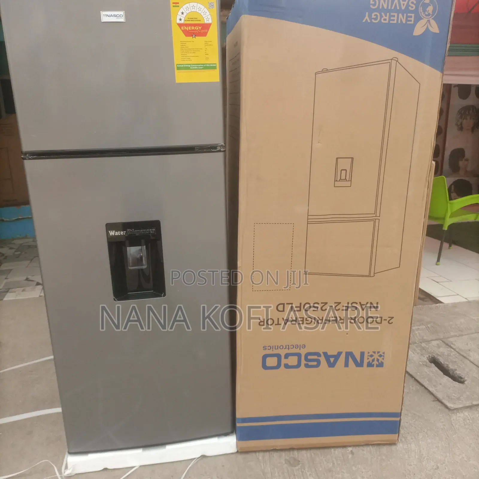 Nasco 210litres Top Freezer Refrigerator With Dispenser