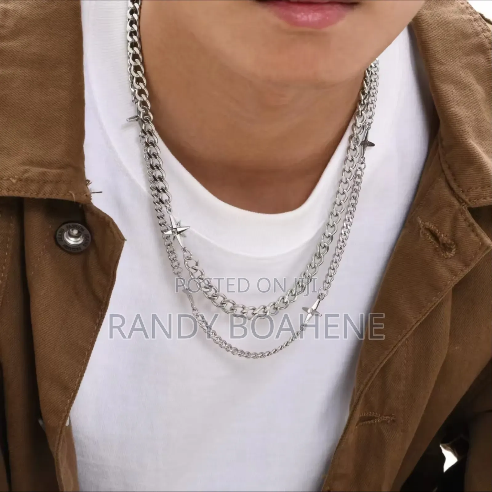 Double Strand Cuban Fashion Chain Necklace