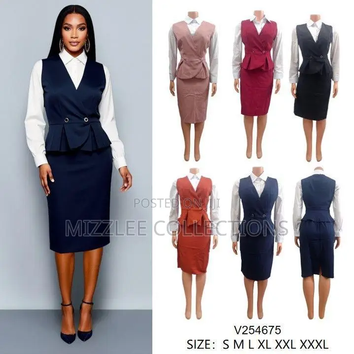 Official 3 Piece Skirt Suit in M-3xl