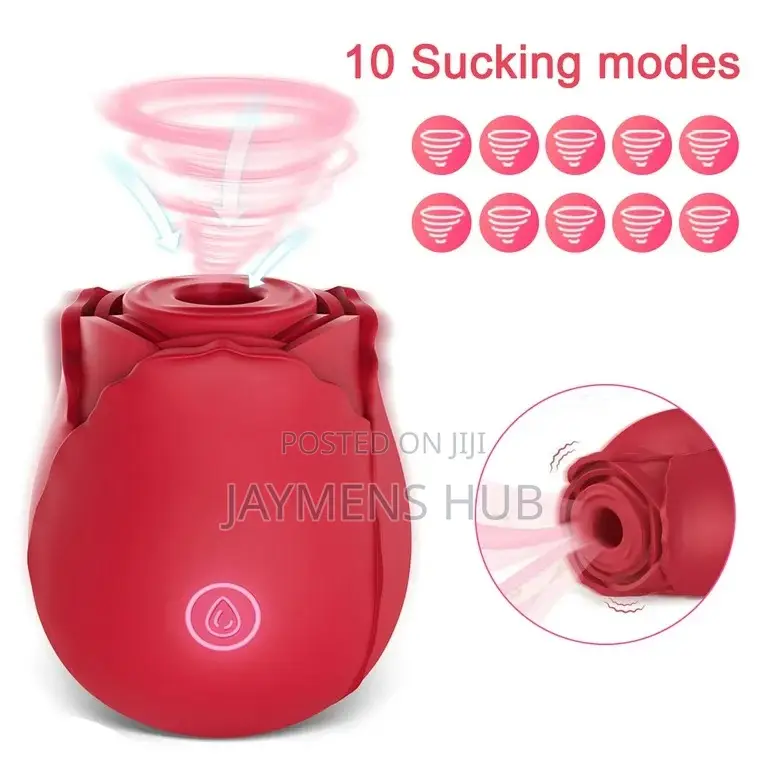 Rose Vibrating Sucking Sex Toy