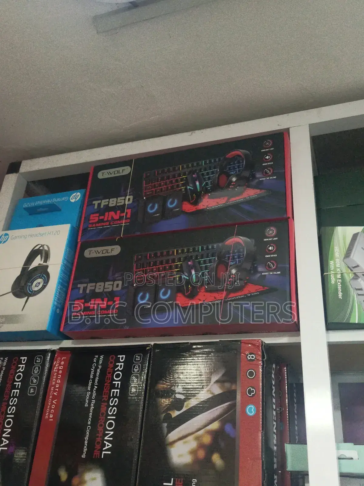 Game Set 5in1 Headset Keyboard Mouse Pad Speaker And Mouse