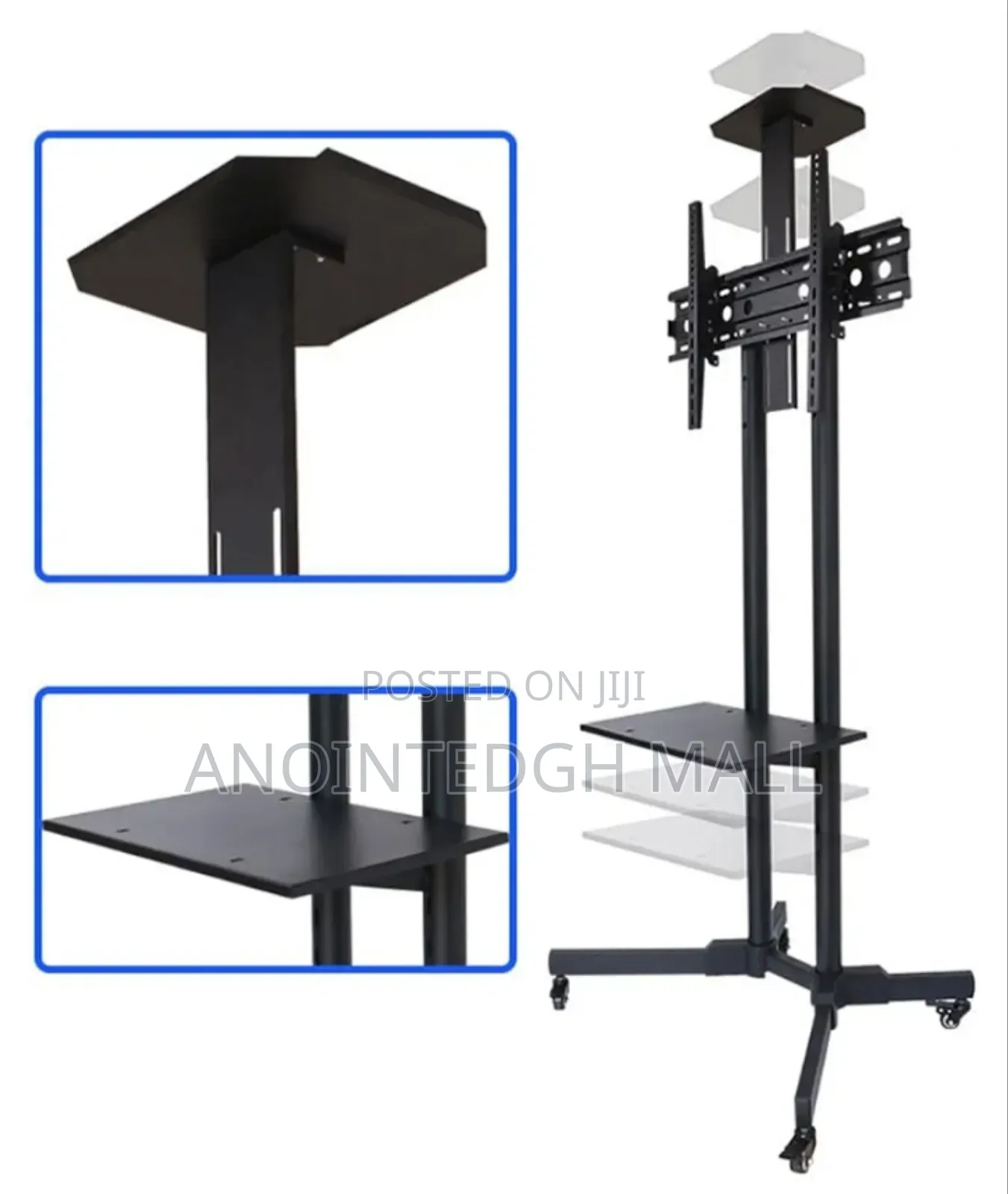 Mobile Tv Mount Stand - Black
