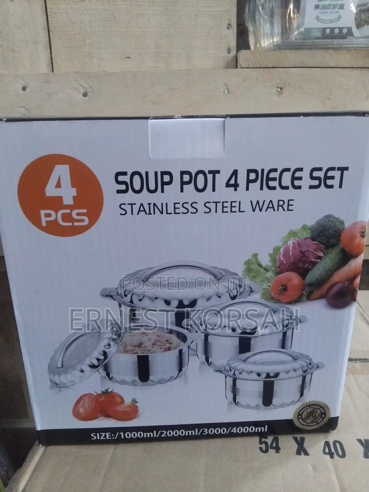 4 Sets Soup Pot ( Stainless Steel Ware)