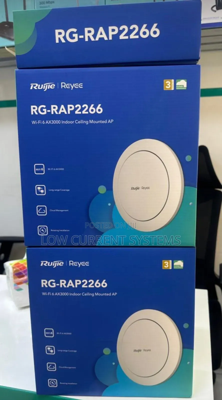 Ruijie Rap2266 Wifi6 Ceiling Ap With Captive Portal Ax3000