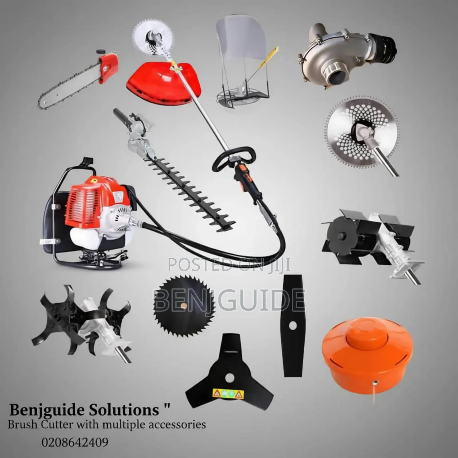 Brush Cutter With Multiple Accessories