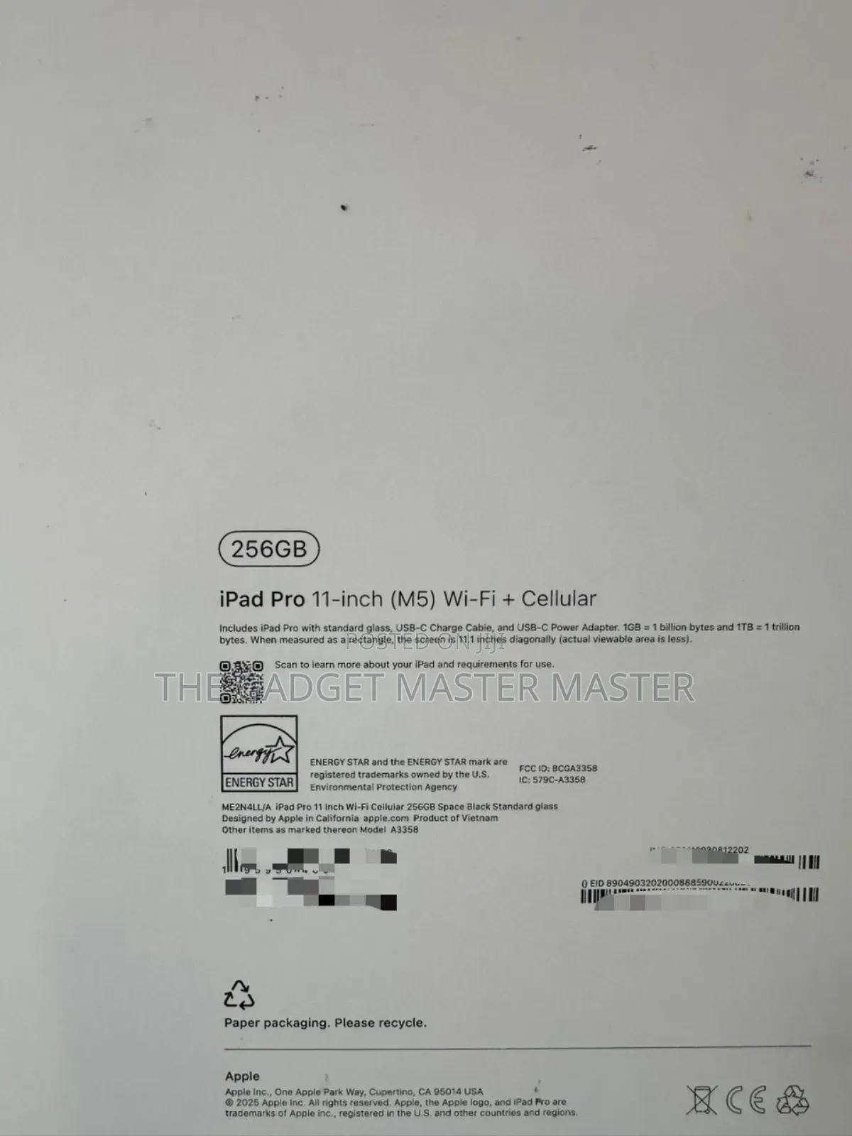 New Apple iPad Pro 11 (2025) 256 GB