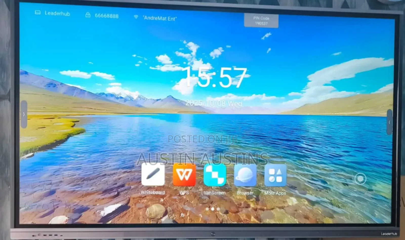 86 Inches Smart Interactive Board With Writing Pens Wall Bracket
