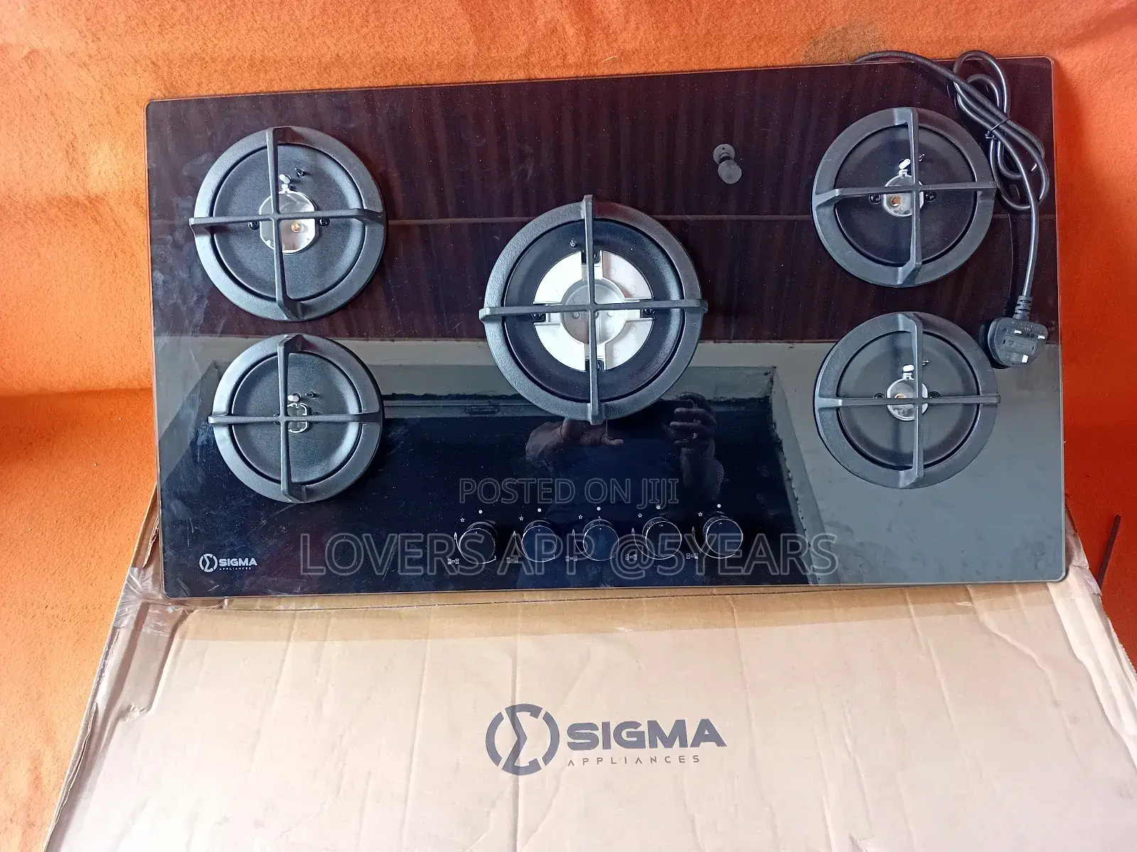 Tempered Glass Sigma Built-in Gas Hob