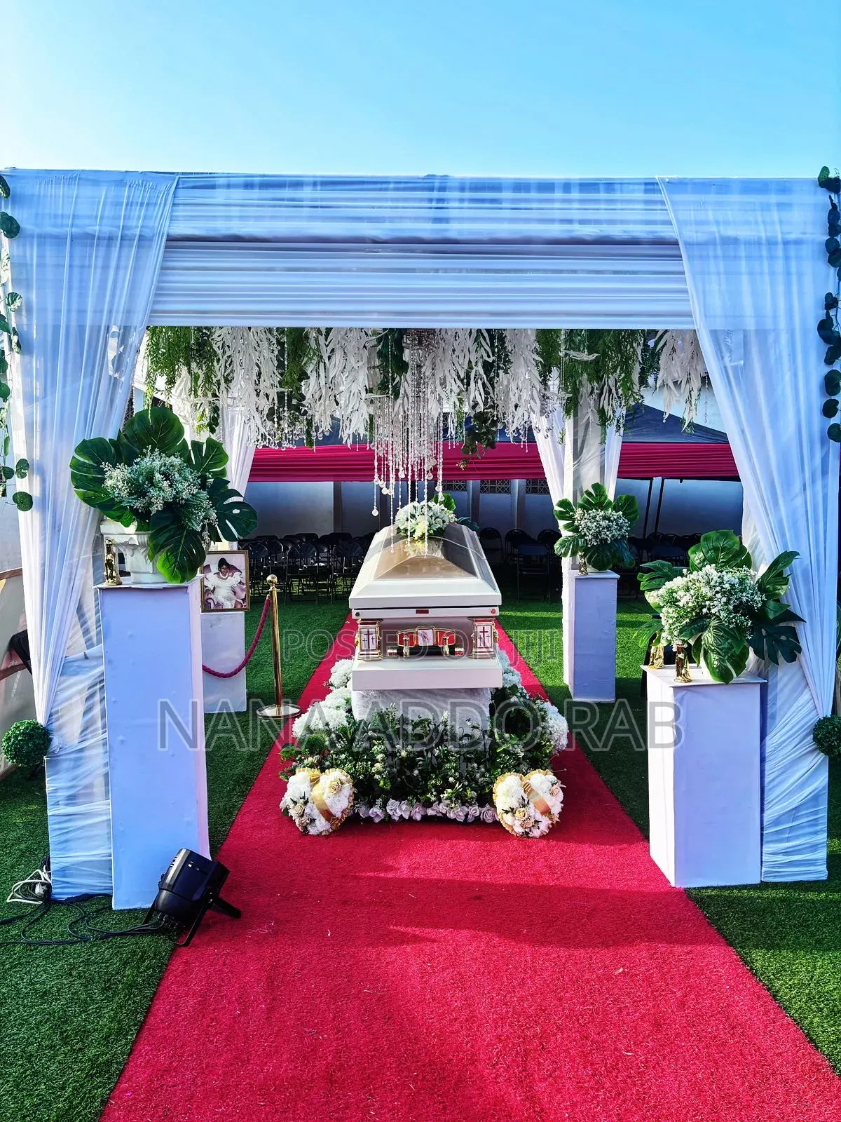 Undertaker and General Decorations and Pictures on All Canopies