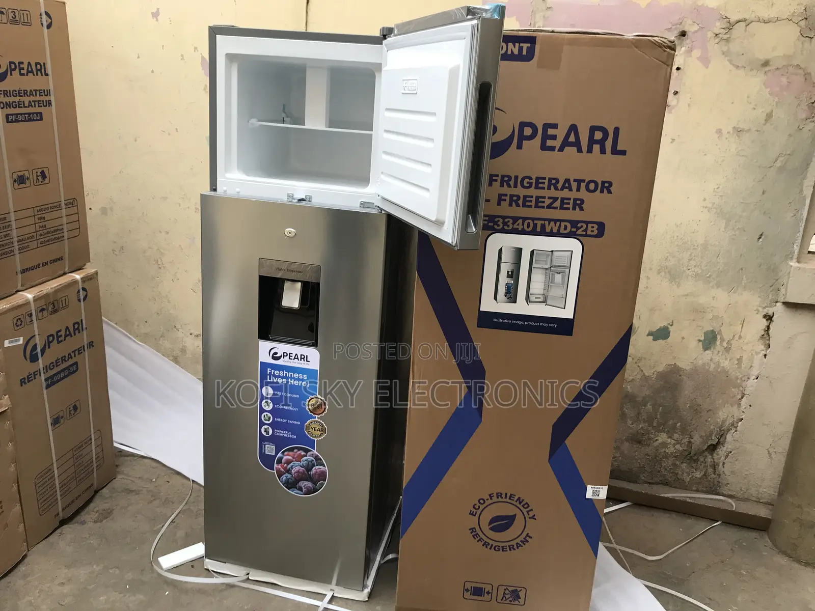 Massive Pearl 260 Double Door Top Freezer With Dispenser