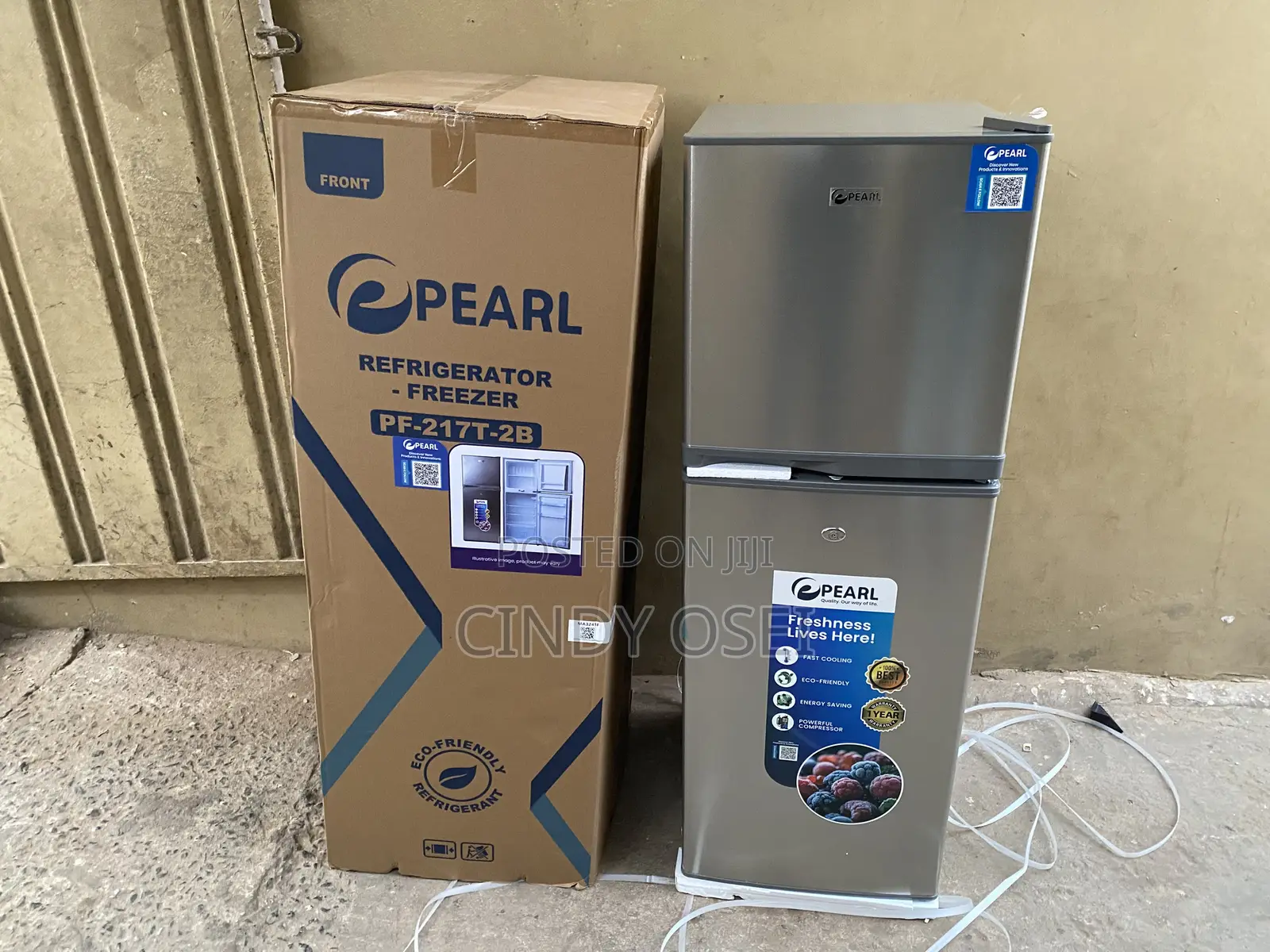 Pearl Pf-217t-2b 138liters Top Freezer Fridge