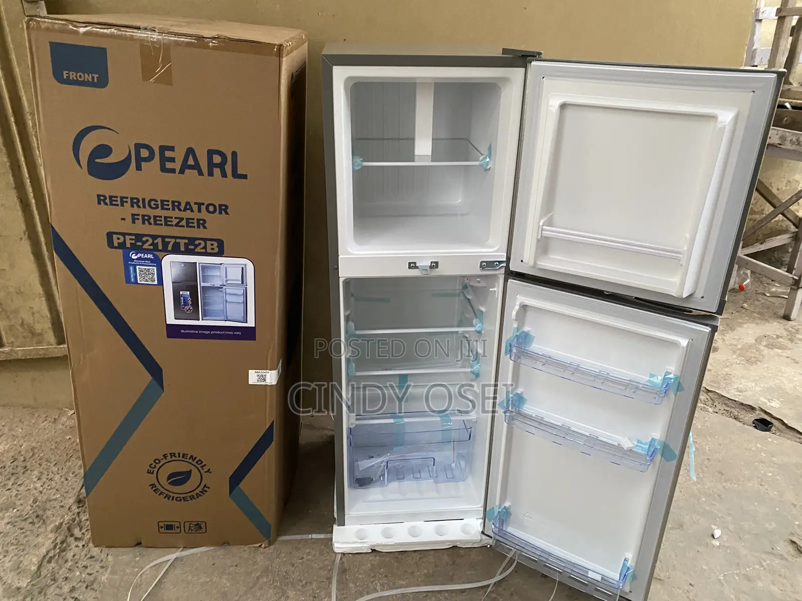 Pearl Pf-217t-2b 138liters Top Freezer Fridge