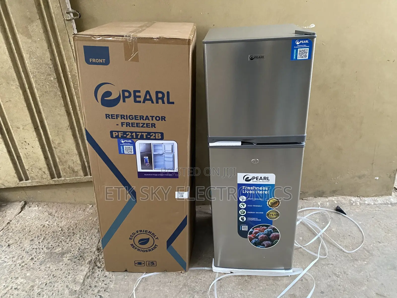 Pf-217t-2b Pearl 138liters Double Door Fridge